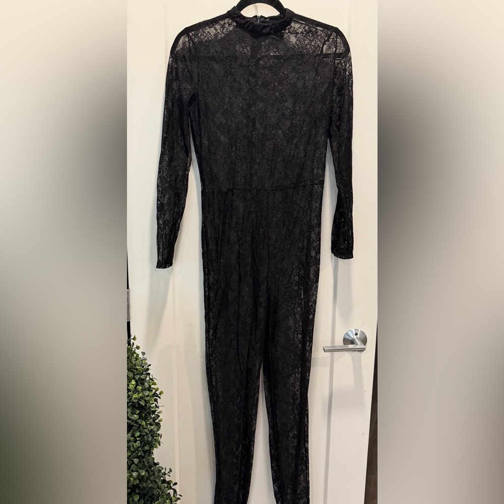 SHEIN Black Lace Jumpsuit